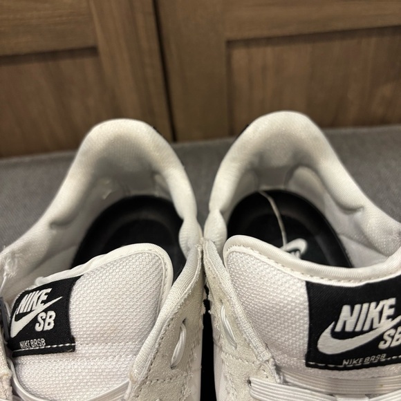 Nike SB BRSB Eco Skate Shoes Sneaker White Black men’s size 9 - Picture 12 of 13